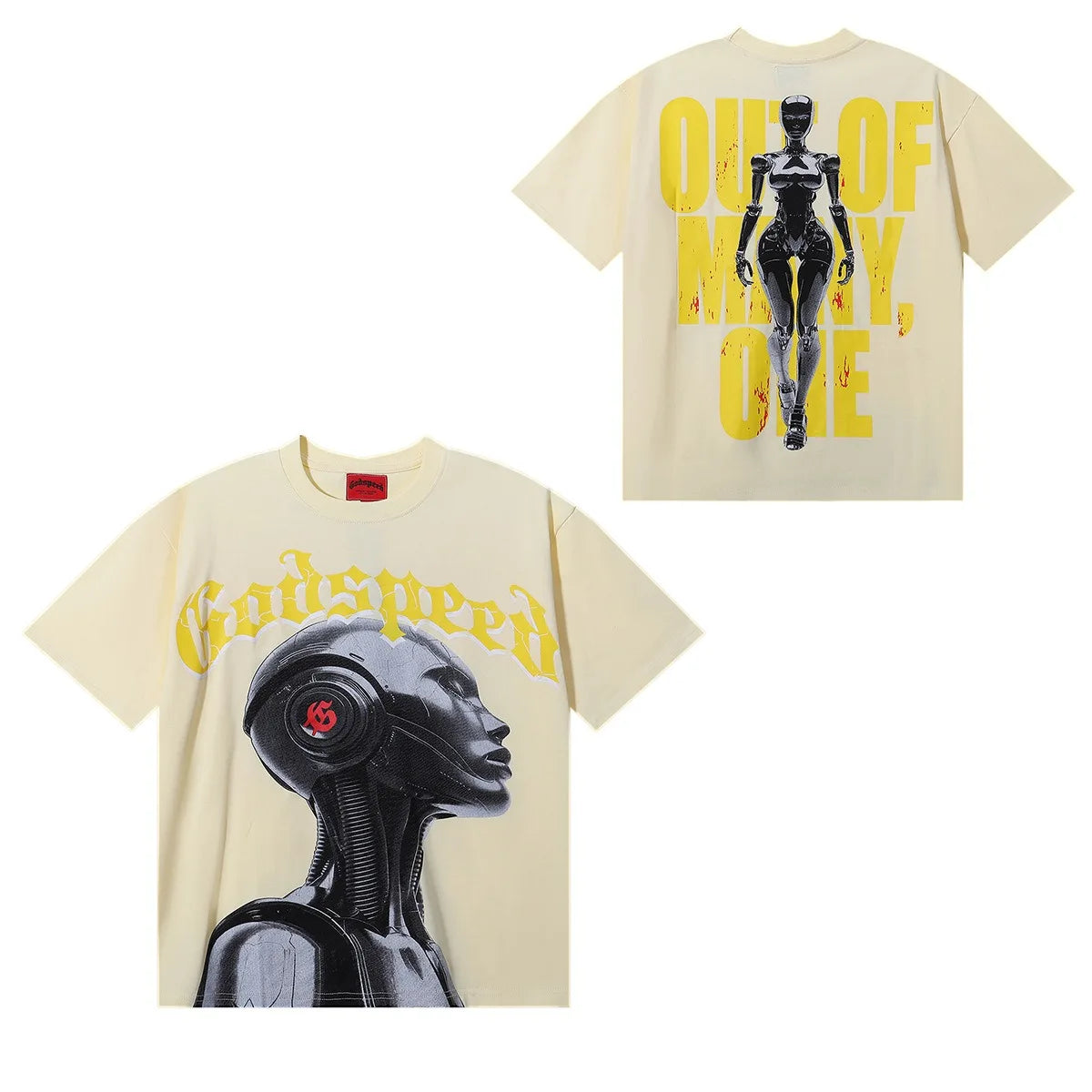 Hych Godspeed Shirt Original Quality 100%cotton Street Wear Oversized Drop Shoulder Short Sleeve Vintage Printed T For Men - Buy  Product on Alibaba.com