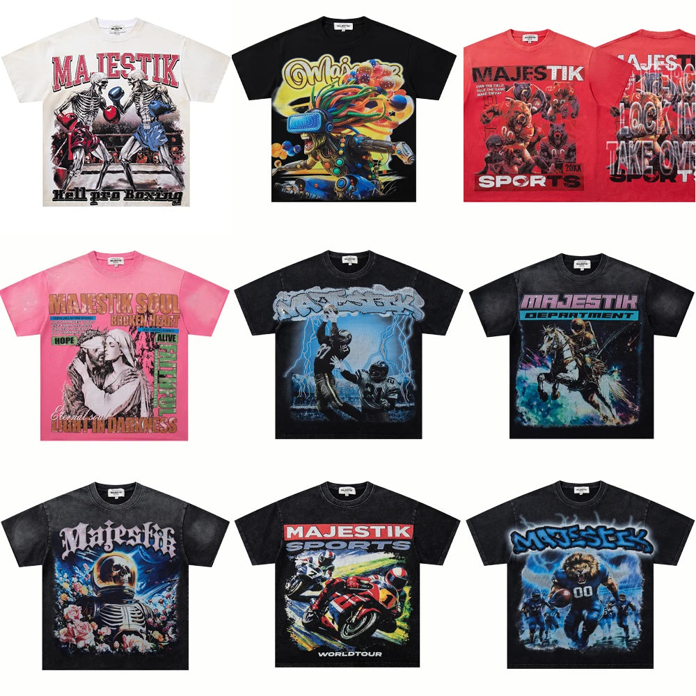 2026 New 280gsm Heavyweight High Quality Majestik 100% Cotton Oversized Tshirts For Men Tee Wholesale Tshirt - Buy  Product on Alibaba.com