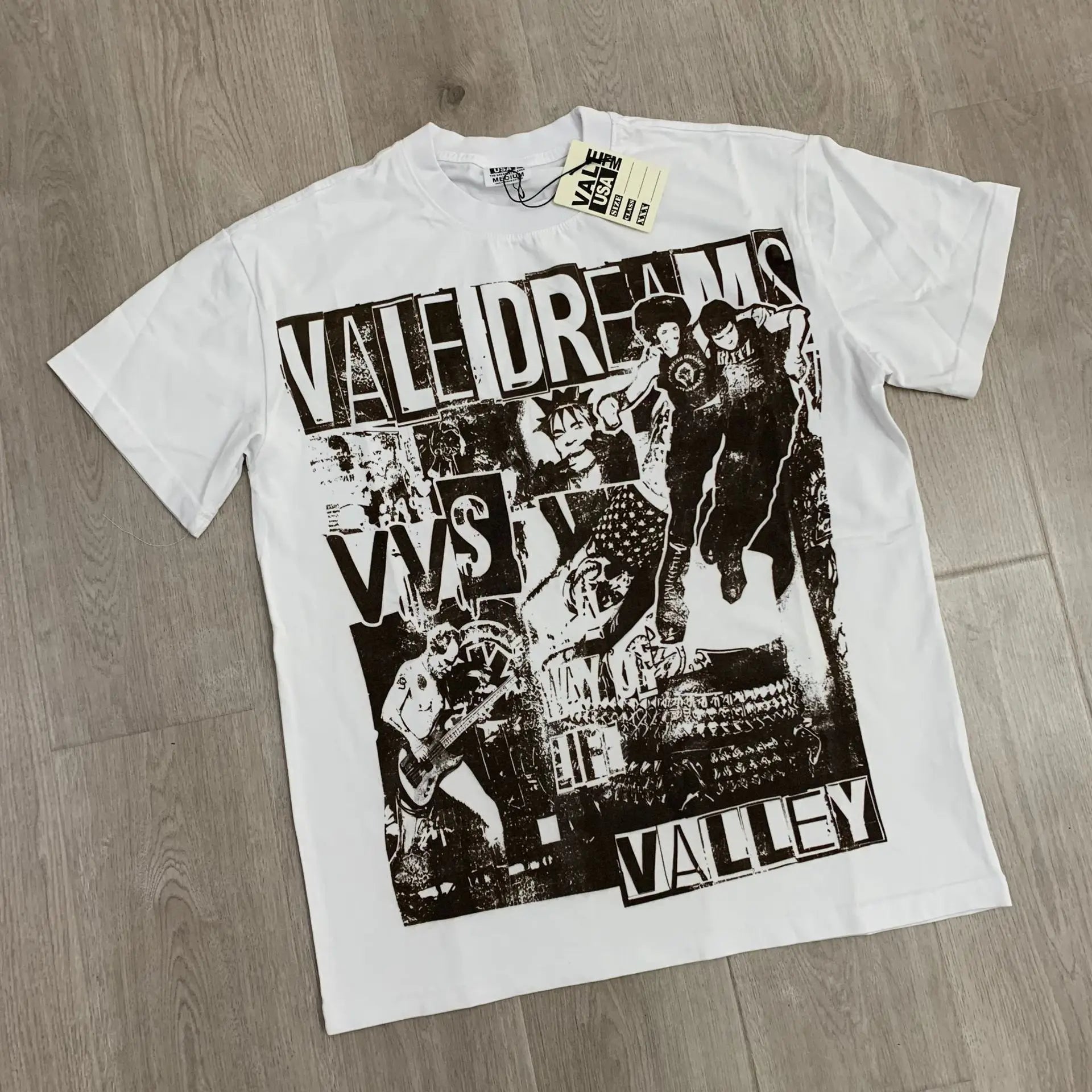 Vale Sports Men's European American Hip Hop Style 100% Cotton Loose Short Sleeve Tee Shirt Valley Dreams Washed Old Print - Buy Short Sleeve Men's Tee Shirt
hip Hop Style T-shirt
loose Fit Men's T-shirt
o-neck T-shirt For Men
100% Cotton T-shirt
o-neck Me