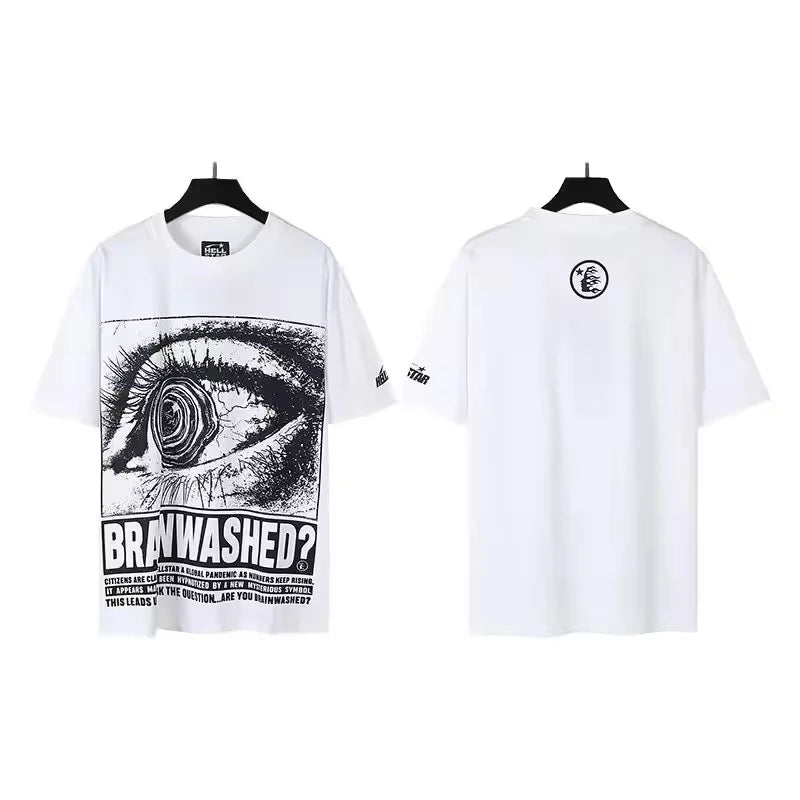 Hell Star Nfc 300g 100% Cotton Men's Women's Regular Fit Short-sleeved Casual Summer Animal Print Japan Style Vintage Washed - Buy  Product on Alibaba.com