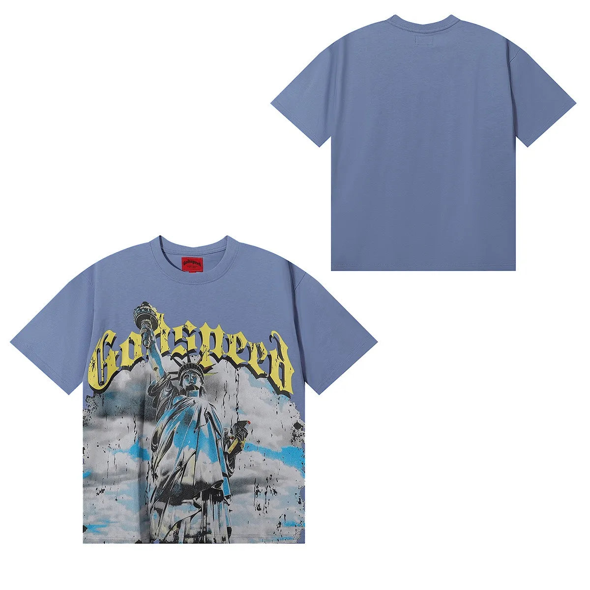 Hych Godspeed Shirt Original Quality 100%cotton Street Wear Oversized Drop Shoulder Short Sleeve Vintage Printed T For Men - Buy  Product on Alibaba.com