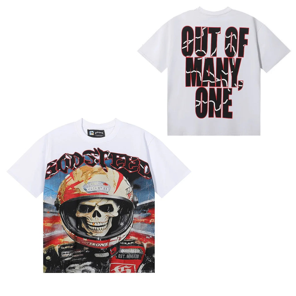 Hych Godspeed Shirt Original Quality 100%cotton Street Wear Oversized Drop Shoulder Short Sleeve Vintage Printed T For Men - Buy  Product on Alibaba.com