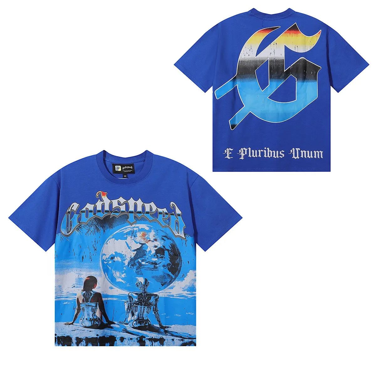 Hych Godspeed Shirt Original Quality 100%cotton Street Wear Oversized Drop Shoulder Short Sleeve Vintage Printed T For Men - Buy  Product on Alibaba.com