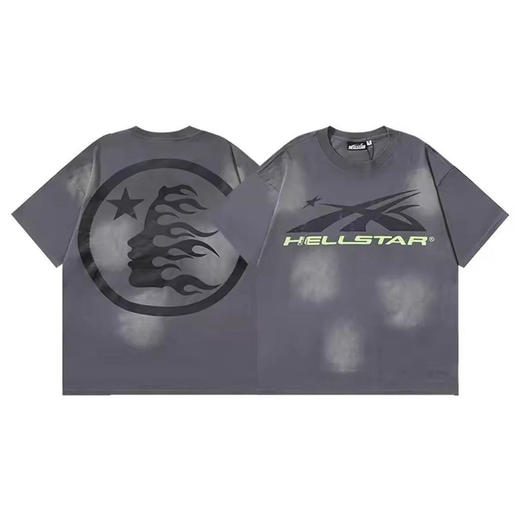 Hell Star Nfc 300g 100% Cotton Men's Women's Regular Fit Short-sleeved Casual Summer Animal Print Japan Style Vintage Washed - Buy  Product on Alibaba.com